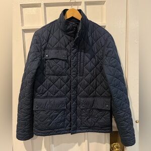 Bonobos Quilted Dark Navy Puffer Jacket